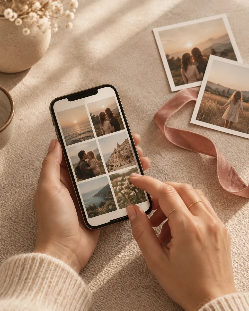 Choose personal photos on your smartphone