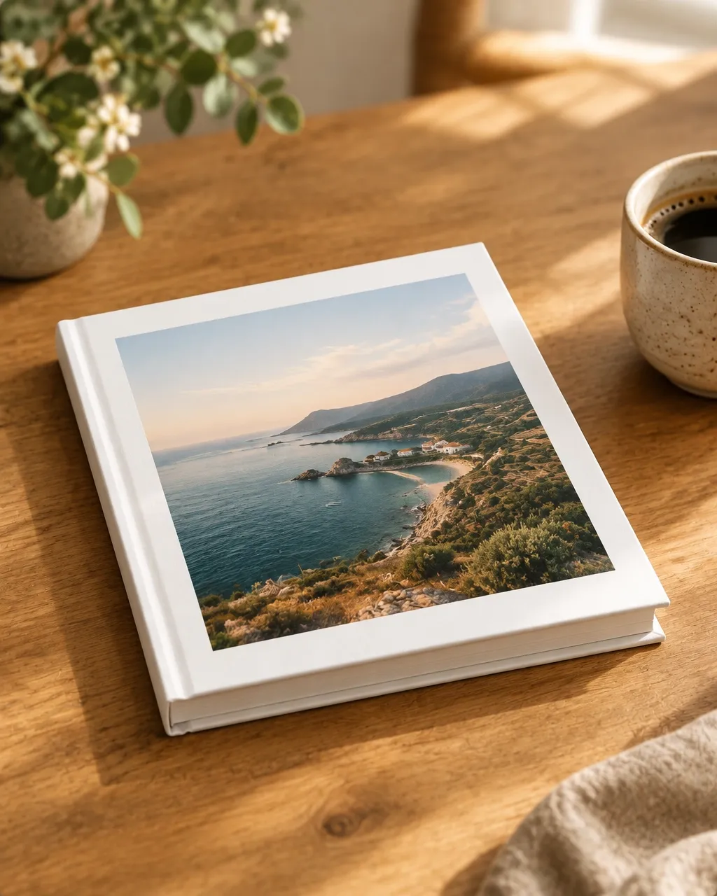 A photo book with a memory on its cover